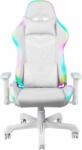 DELTACO GAM-080-P Műbőr RGB Gamer szék - Fehér (GAM-080- W)