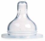 Canpol Babies Tetine din silicon pentru biberon cu gură largă 2 buc Easystart 21/732 rapid
