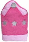 Playgro - Prosop pentru bebelusi cu gluga roz (0186047)