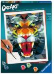 Ravensburger CreArt Polygon Tiger (23626) Carte de colorat