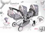 De Cuevas Toys 80335 SKY 2020 Cărucior pliabil 3 în 1 pentru păpuși gemene cu rucsac - 81 cm (6-80335)