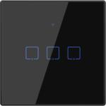 ELMARK Wi-fi Smart Touch Eu 3 Gang 1 Way Switch Black (195009/bl)