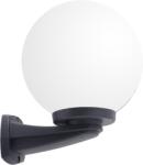 ELMARK Nardo 250 Garden Wall Lamp 1xe27 Ip55 Black/opal (96nardo250w/bl)