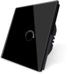ELMARK Touch Rf433 Eu 3 Gang 1 Way Dimmable Switch Black (195015/bl)