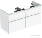Geberit iCON 118, 4x47, 6x61, 5 cm-es 4 fiókos alsószekrény dupla mosdóhoz, fényes fehér 502.309. 01.1 (502309011)