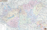 Nyírkarta Magyarország irányítószámos térképe, Magyarország postai falitérkép