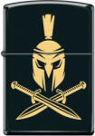Zippo benzines öngyújtó Helmet with Crossed Swords, fekete