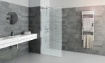 Roltechnik Calida CI TWF 800 Walk In zuhanyfal 80 cm, brillant fényes króm kerettel, nyomtatott mintás üveggel + biztonsági fóliával