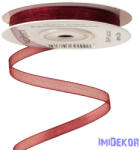  Organza szalag 6mm x 20m - Bordó