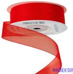 Organza szalag 20mm x 20m - Piros
