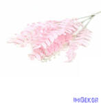  Pasztel kerekded leveles csokor 55 cm - Rózsaszín