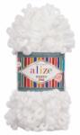 alize Puffy Fine 55 - fehér (kötés kézzel, tű nélkül) (119)