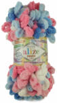alize Puffy Color 6525 - fehér, kék, rózsaszín (kötés kézzel, ) (304)