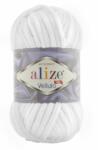 alize Velluto 55 - fehér (zsenília fonal, 100g, 68m) (8238)