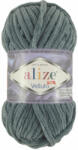alize Velluto 87 - sötét szürke (zsenília fonal, 100g, 68m) (8242)