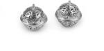  Filigrán csengettyű 18 mm - ezüst (2 darab) (631900)