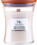 WoodWick Lumânare parfumată în pahar - Woodwick Hourglass Candle Tonka & Almond Milk 85 g