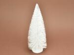 Cre Art Karácsonyi dekor figura Dekor fenyő fehér 21cm Karácsonyi asztal-koszorú dekoráció