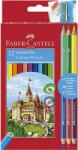 Faber-Castell Faber-Castell színes ceruza 12+3db os FC- készlet várak bicolor 120112+3 110312