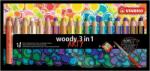 STABILO Színes ceruza 18 Stabilo Woody Arty 3in1 vastag kerek 18színű Írószerek STABILO 880/18-1-20