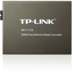 TP-Link MC111CS hálózati média konverter 1000 Mbit/s 1550 nm Single-mode Fekete (MC111CS)