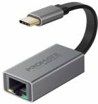  Promate Átalakító - GIGALINK C (USB-C adapter, 1000 Mbps, RJ45, szürke) (GIGALINK-C. GREY) (GIGALINK-C.GREY)