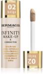 Dermacol Infinity fond de ten cu acoperire ridicată SPF 15 culoare 02 Beige 20 g