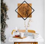 Asir Fali dekoráció 54x54 cm fa/fém faág mintával 899SKL2125 (AS1629)