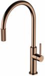 Omnires Baterie bucatarie cu sistem filtrare D1 cupru Omnires Switch cu 3 cai, pentru apa filtrata (SW9057-FD1CP)