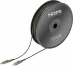 in-akustik Profi HDMI - HDMI 2.0 Száloptikai kábel Micro HDMI adapterrel 30m - Fekete (0092432030)