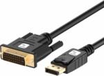 TECHLY ICOC DSP-C12-020P DisplayPort 1.2 - DVI-D Kábel 2m - Fekete (ICOC DSP-C12-020P)