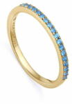  Viceroy Elegáns, aranyozott gyűrű kék cirkónium kövekkel Trend 9118A014 (Kerület 52 mm)