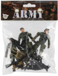 Teddies Set Plusuri soldati cu un caine cu accesorii 12 bucati plastic intr-o punga 17x20x3cm (00850988) Figurina