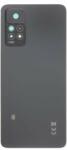  tel-szalk-19296951971 Xiaomi Redmi Note 11 Pro Plus 5G Fekete Akkufedél hátlap, kamera lencse burkolati elem ragasztóval (tel-szalk-19296951971)