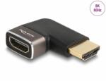 Delock Adaptor metalic HDMI 8K60Hz T-M unghi 90 grade stanga, Delock 60082 (60082)