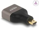 Delock Adaptor metalic micro HDMI-D la HDMI 8K60Hz T-M, Delock 60079 (60079)