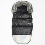 New Baby - Lux sac de picioare cu blană Shine negru și argintiu (8596164136003)