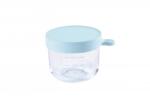 Beaba - Ceașcă pentru alimente din sticlă 150ml albastru deschis (912650BB) Set pentru masa bebelusi