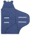 Jollein - Învelitoare Basic Stripe Jeans Blue (032-566-66040) Lenjerii de pat bebelusi‎, patura bebelusi