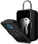 Seif de perete exterior pentru chei, Smart Key Box BLE, IP65, blocare cu amprenta, card IC sau parola, compatibil Tuya/SmartLife (RSH-WD040)