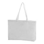  Vászontáska hosszúfülű 57x9x36, 5cm 270g/m2 pamut, fehér nagyméretű strapabíró