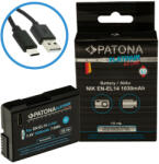 PATONA Nikon EN-EL14 Patona PLATINUM USB C fényképezőgép akkumulátor (1400) (PATONA_PLATINUM_ENEL14_USBC)