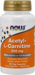 NOW Now Acetyl L-Carnitine 500 mg 50 vcaps - proteinemag