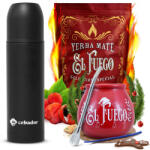 El Fuego Yerba Mate kit de pornire El Fuego 0, 5kg + Yerbomos