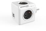 allocacoc PowerCube Original 4 Plug + 2 USB (1202GY)