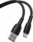 Vipfan Racing X05 USB-A apa - USB-C apa 2.0 Adat és töltő kábel - Fekete (2m) (X05TC-2M-BLACK)