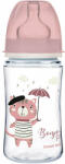 Canpol babies Canpol bebelusi Biberon cu gura larga BONJOUR PARIS 240ml roz (35232PIN)