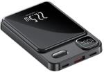 Techsuit Baterie Externa MagSafe 10000mAh - Techsuit Wireless MagSafe Power Bank (PB-WM1) - Black (KF2315755) - Technodepo