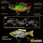Biwaa SWIMBAIT SEVEN S4" 10cm 17gr 37 Natural Tiger (B001548)
