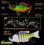 Biwaa SWIMBAIT SEVEN S5" 13cm 34gr 23 Sexy Shad (B000782) - koi-farm